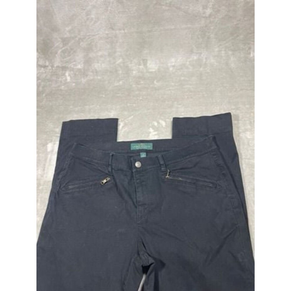 Ralph Lauren Jeans Co Straight Pants Women Size 12 Black Slim Casual